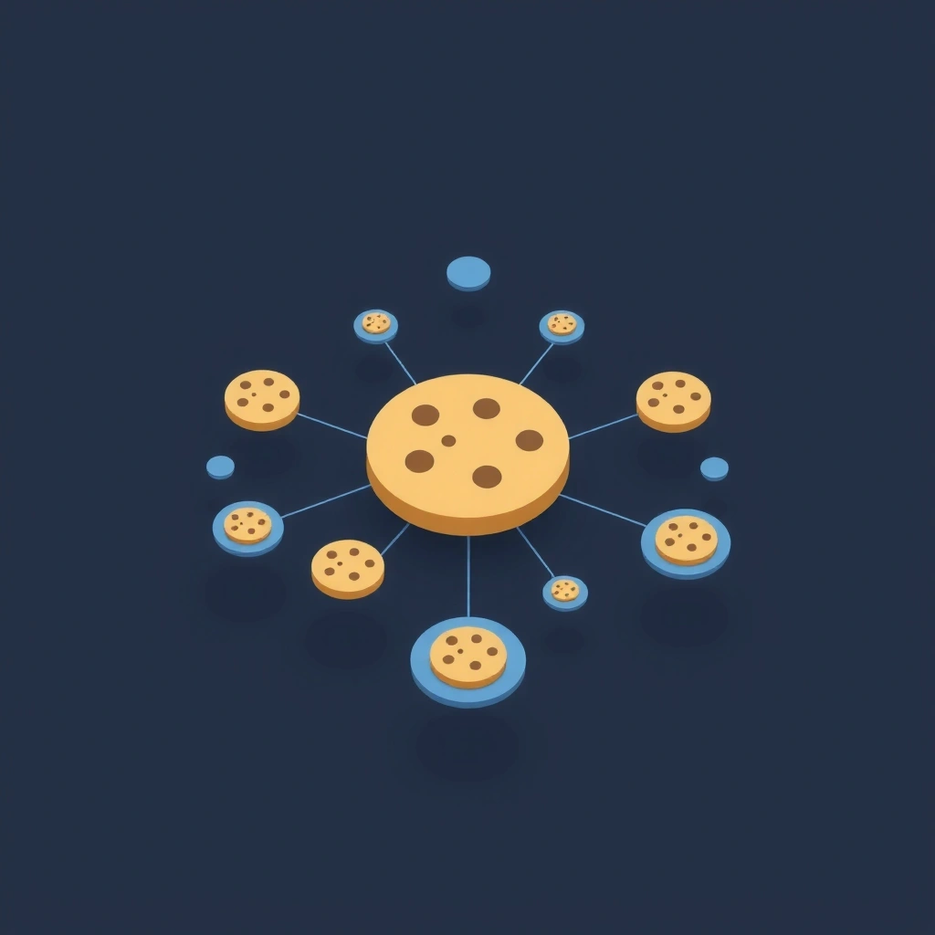 Digital cookie network visualization